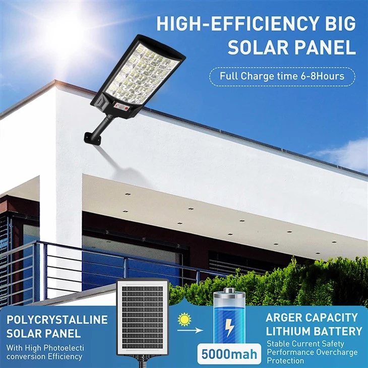 500W Solar Powered LED Street Light