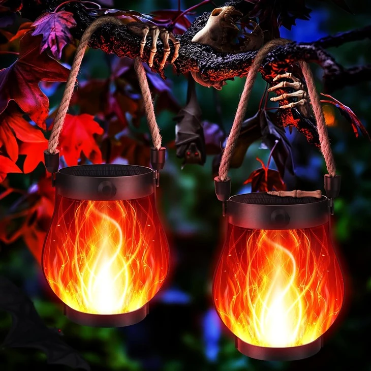 Tanzende Flammenlaternen