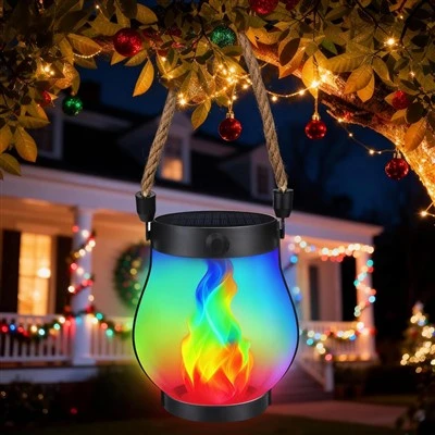 Weihnachts-LED-Solarflammenlicht für Garten- und Hofdekorationen