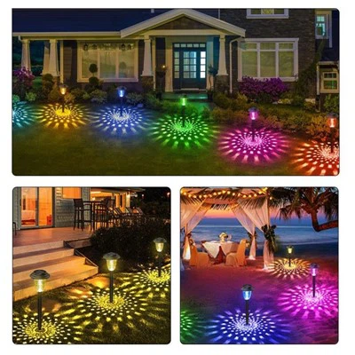 Solar angetriebene Spotlichter im Freien